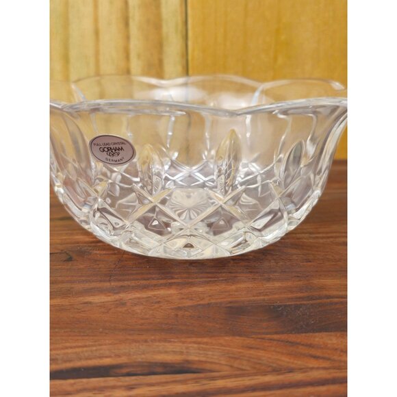 Gorham Crystal Cut Glass Bowl With Starburst Design - Picture 5 of 6
